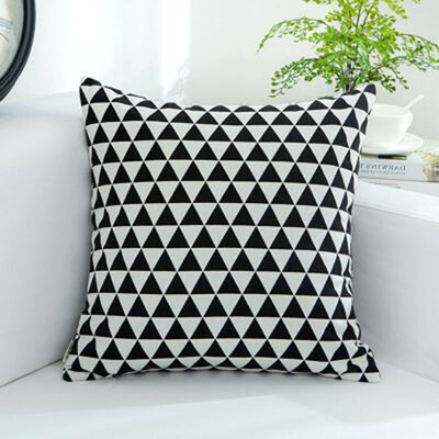 

Cntomlv Colorful Geometry pattern Cushion cover Geometric Printed pillowcases Linen cotton Pillow covers Sofa 45x45cm cushion