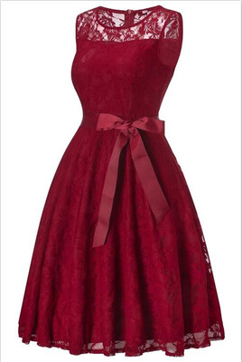 

Summer Girls Sleeveless Princess Dress Girl Lace Clothes Homecoming Dress