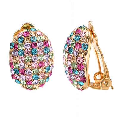 

Yoursfs Hot Lovely Wedding golden Big Imitation Ear Cuff Jewelry Clip On Earring for Women Girls Bridal Cartilage Non Pierced