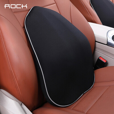 

ROCK car waist space memory cotton car pillow back cushion black