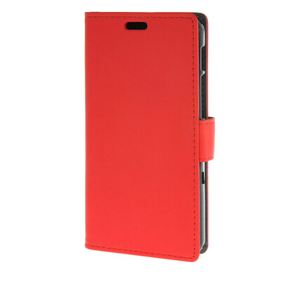 

MOONCASE Чехол для Alcatel одно касание Pixi 3 (5.0") ВЗ-5015 флип кожаный бумажник карты чехол с kickstand Чехол Красный