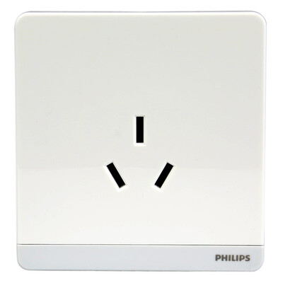 

Philips (Филипс) убегающих серия переключатель гнезда 10A розетка пяти отверстий с помощью одного органа управления переключением