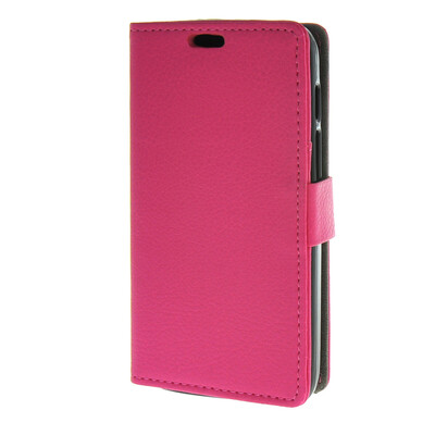 

MOONCASE Чехол для Alcatel одно касание Pixi 3 (4.5") ВЗ-4027 флип кожаный бумажник карты чехол с kickstand Чехол ярко-розовый