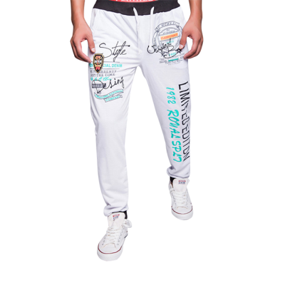 

Zogaa Autumn And Winter New Men's Active Pants Contrast Color Printing Casual