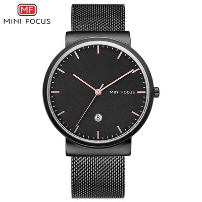 

MINI FOCUS Business Stainless Steel Strap Men Quartz Watch MF0184G