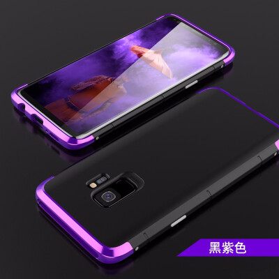 

Goowiiz Phone Case For Samsung Galaxy S9S9 Plus Luxury 3 in1 Metal PC Hard Hybrid Slim Back Case Full Protection