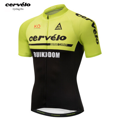 

Tour De France 2018 pro team Cervelo mens summer short sleeve cycling jersey Quick Dry bicycle clothing MTB bike wear