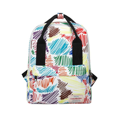 

New Japanese Korean Portable Canvas Large-capacity Backpack Bag Pack for Womens Backpack College Male&Female Students Bags