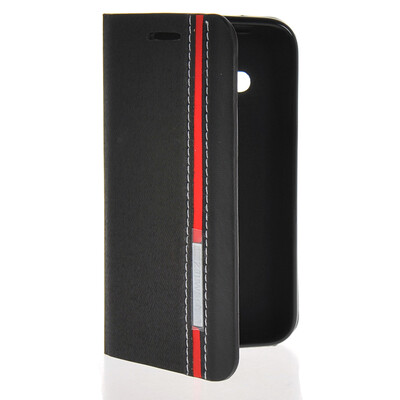 

MOONCASE Business style Leather Side Flip Wallet Card Slot Pouch Stand Back чехол для Samsung Galaxy Ace NXT G313H Black