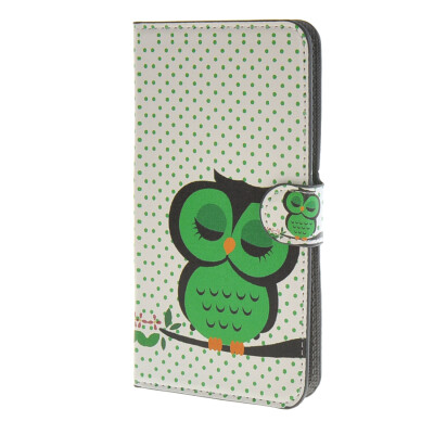 

MOONCASE Owl style Leather Side Flip Wallet Card Slot Stand Pouch Case Cover for Microsoft Lumia 640  / a11