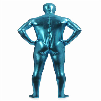 

Gesikai Mens Open Eyes Metallic Zentai Full Bodysuit Custom Made Back Zipper Second Skin Tights Suit Fancy Halloween Costumes
