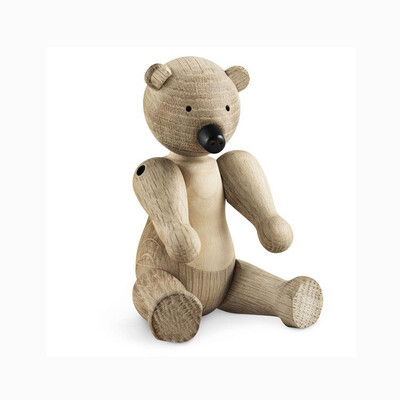 

The Danish Wood Bear Ornaments Wooden Puppet Home Accessories Nordic Style of Woodcarving