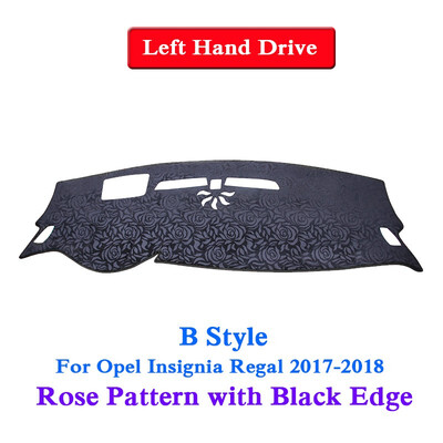 

Car Styling Dashboard Protective Mat Shade Cushion Pad Rose Pattern Carpet For Opel Insignia Regal2009-2018LHD&RHD Anti-Slip Mat