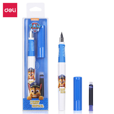

Deli deli EF Mingjian Wang Wang team outstanding work series posture pen pen pen student practice accompanying set triangle bar gift ink bag blue A900