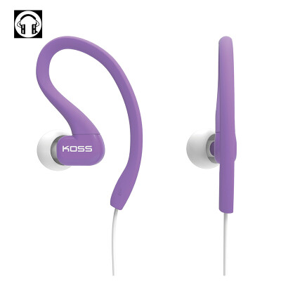 

KOSS KSC32p hanging ear sports music headphones in-ear earphones running universal purple