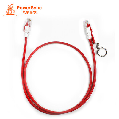 

Baoer Xingke super five types with lock jumper network cable twisted pair line 100 megabytes computer broadband line red 3 meters PowerSync L5GL2030