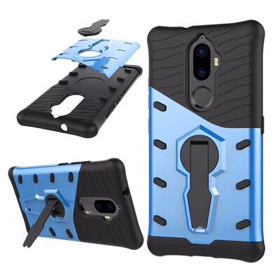 

Goowiiz Phone Case For Lenovo K8 NoteK8 Plus Luxury Armor TPUPC Silicone Hard Bracket Prevent falling