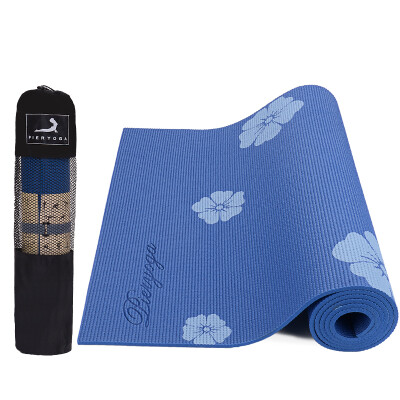 

Pierre Yoga PVC6mm Printed Anti-slip Yoga Mat Rose Saffron comes with a backpack