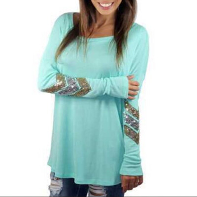 

CT&HF Women Cotton Loose Casual Long Sleeves T-Shirts