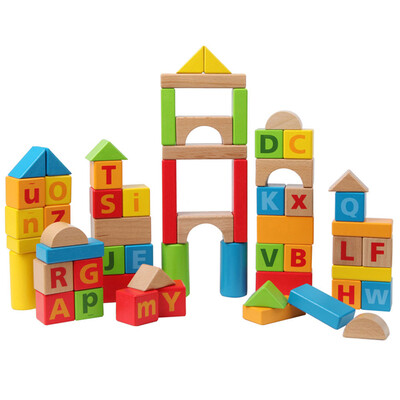 

Германия HaPe Развивающие игрушки Детские кубики 80 кусков E8022 Буки европейского происхождения для раннего образования выше 1 год