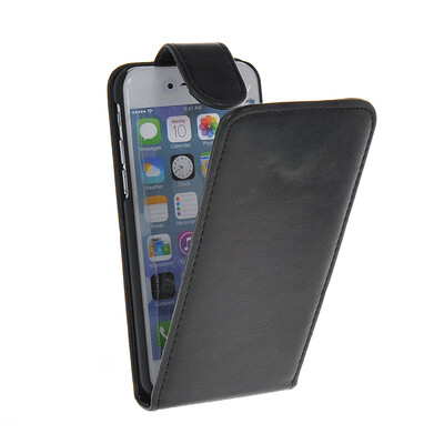 

MOONCASE Smooth skin Leather Bottom Flip Pouch ЧЕХОЛ ДЛЯ Apple iPhone 6 ( 4.7 inch ) Black