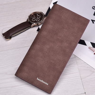 

Thin wallet Walkman long fashion youth multi Card Wallet Chinese character simple folding soft leather clip