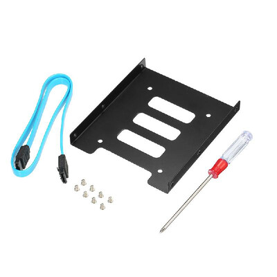 

SSD 25 Inch SSD HDD To 35 Inch Metal Mounting Adapter Bracket Dock for PC SSD with SATA 30 Cable & Screwdriver