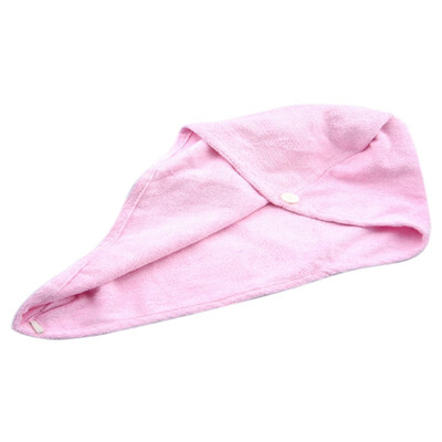 

UpperX 1PC Magic minifiber Hair Drying Towel Cap Bath Head Wrap Pink