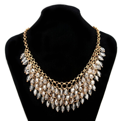 

Mixed Style Acrylic Short Chain Party Sweater Necklace Pendants Fashion