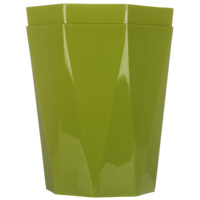 

Garment-style trash cans Diamond-type health barrels baskets bucket two loaded JY-0639 green