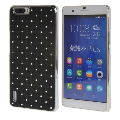 

MOONCASE Hard Luxury Chrome Rhinestone Bling Star Back Case Cover for Huawei Honor 6 Plus Black