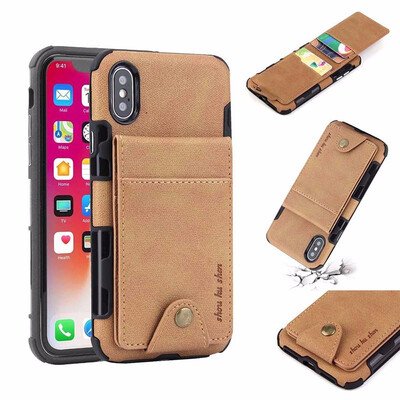 

SHS Phone Case For Iphone 66s78X Fashion Linen Clasp Card slot Multifunctional Wallet Full Cover