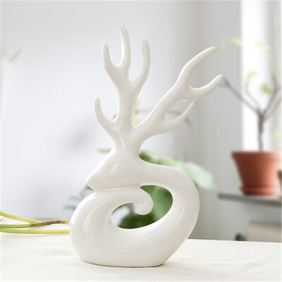 

Ceramic crafts lovers Antlers home decoration living room furniture decoration wedding gifts