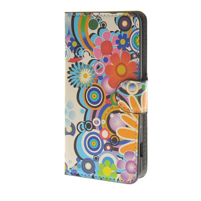

MOONCASE Flower style Leather Side Flip Wallet Card Slot Stand Pouch чехол для Sony Xperia Z4 Compact (Mini) a01