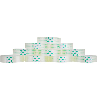

Deli 30015 high permeability easy to tear student stationery small tape 12mm 30y 274 meters 12 volumes tube