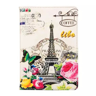 

MITI 2015 New Eiffel Tower Ancient Colored Print Flip Stand Leather Case Cover For iPad Mini 1 2 3 Retina Case Free Shipping