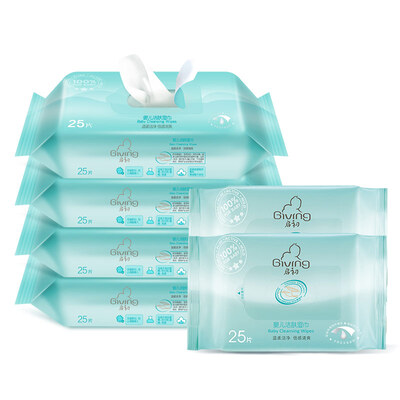 

Early childhood baby cleansing wipes 25 pieces × 4 25 pieces × 2 not for sale baby children wipes clean skin care paper wipes