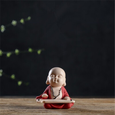 

Chinese Ceramics Novice Decoration Zen Buddhism Monk Tea Pet Creative Home Living Room Decoration