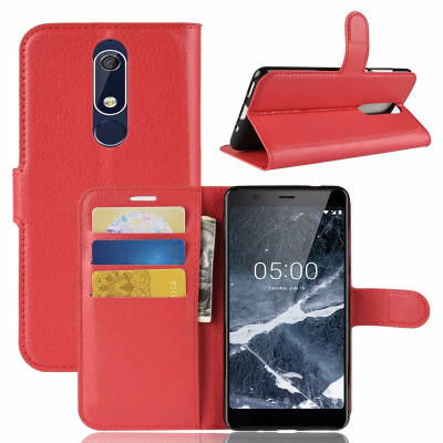 

for Nokia 51 5 2018 TA-1061 WIERSS Wallet Phone Case for Nokia 5 TA-1053 TA-1024 Flip Leather Cover Case Etui Coque Fandas