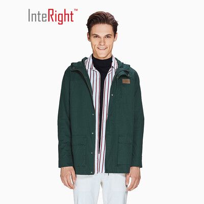 

INTERIGHT Mens Classic Washing Workwear Jacket Army Green  Code