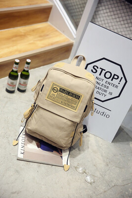 

Canvas Korean Female Backpack Large Capacity Travelling Bag Boy&Girl College Student Schoolbag High School Student Girl Bag