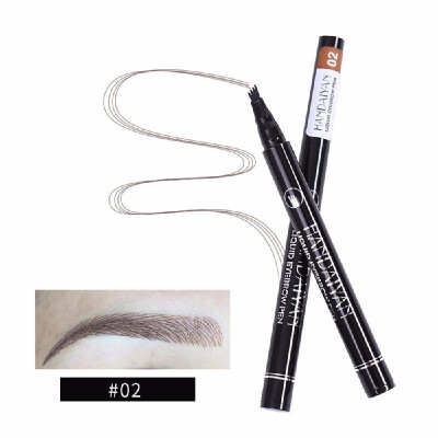 

HANDAIYAN Super Natural Four-Tooth Eyebrow Tattoo Pen Long-lasting Waterproof Sweatproof Fine Micro Carving Liquid Eyebrow Pencil