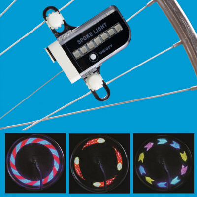 

14 LED 30 Patterns RGB Bicycle Wheel Spoke Light Double Side Colorful Light