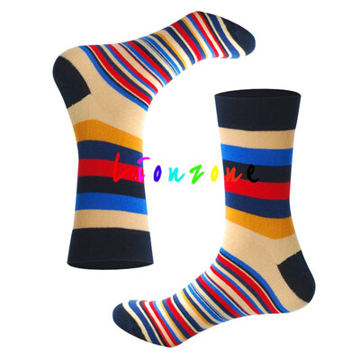 

LIONZONE 2018 Happy Socks Men Women Lovers Colorful Bohemia Style Combed Stripes Cotton Socks Hip-Hop Socks Funny Gift