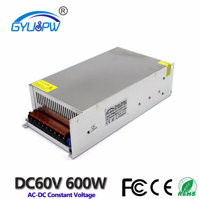 

Switching Power Supply DC 60V 10A 600W Power Source Transformer 110V 220VAC to DC60V SMPS For LED Light CNC Router Stepper Motor