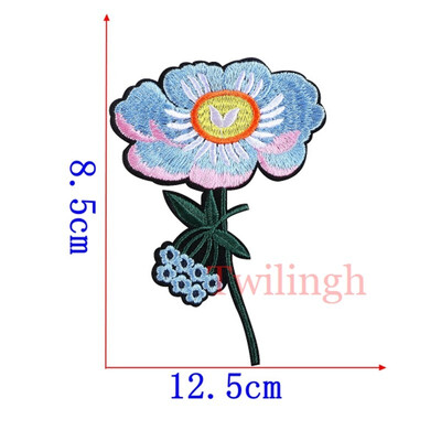 

1 pcslot Brand Embroidered Patches Big Red Rose Sequin Patch Iron On Fabric Badge Sew On Clothes Appliques DIY Wedding Stickers