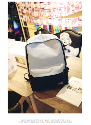 

2018 New Korean Double Shoulder bag Backpack for teenage girls&boys student school bag women backpack Arts Student Package