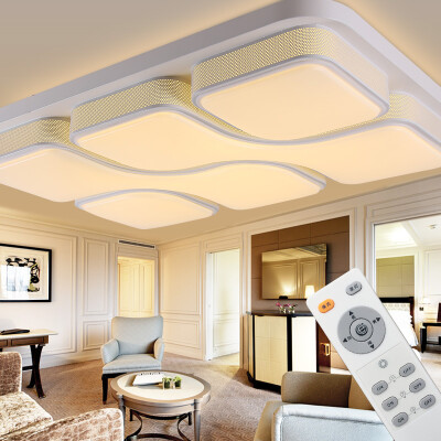 

Jingdong Supermarket] for the first time LED ceiling lamp modern simple lighting living room lights bedroom lamp Titan 100 * 68 remote control Promise TY2414