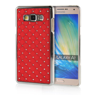 

MOONCASE Hard Chrome Plated Star Bling Back ЧЕХОЛ ДЛЯ Samsung Galaxy A7 Red