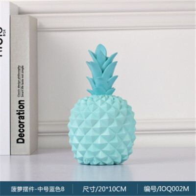 

Nordic ins creative resin pineapple Storage tank piggy bank figurines living room TV cabinet home personality decorative ornament